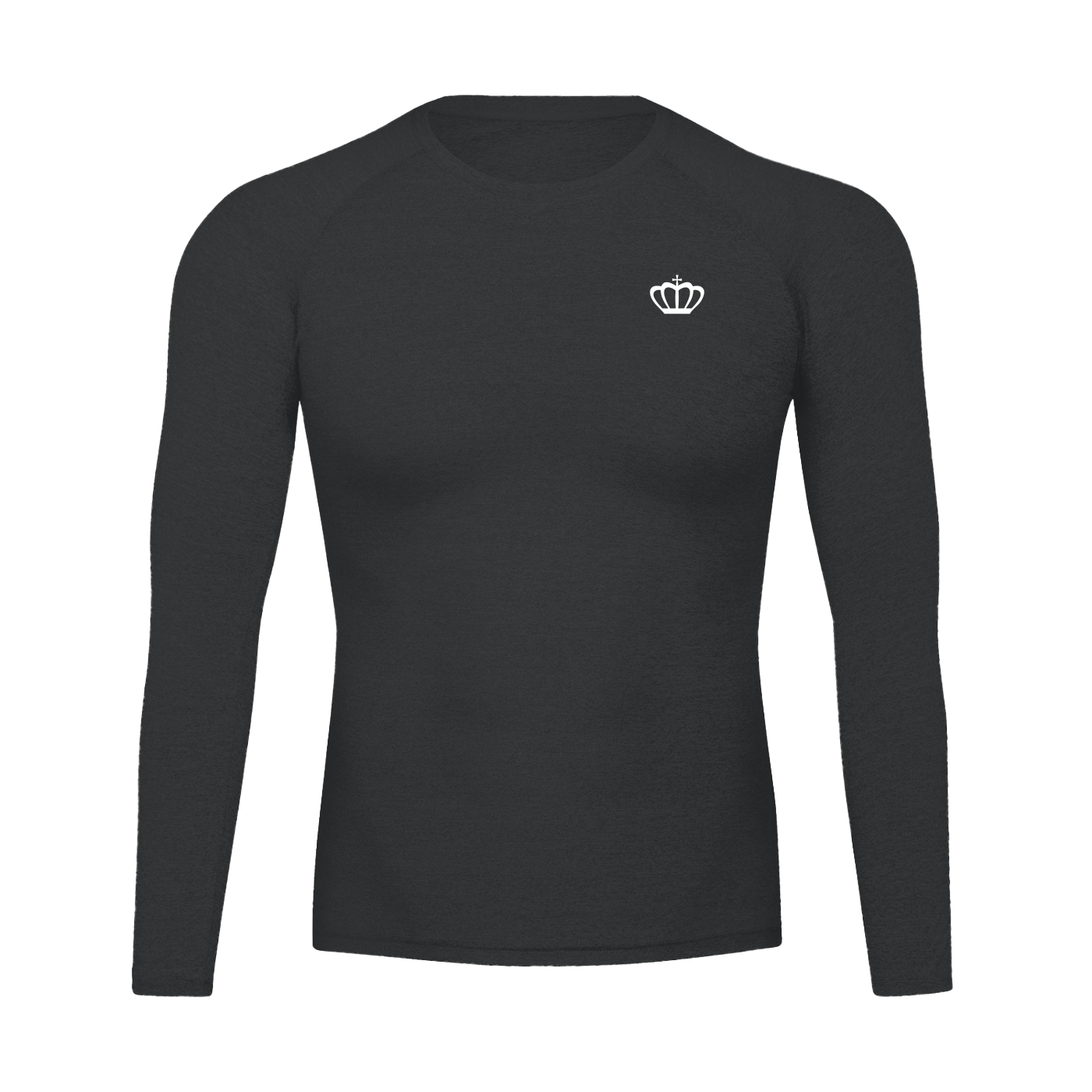 Crown Logo Long Sleeve Compression Tee