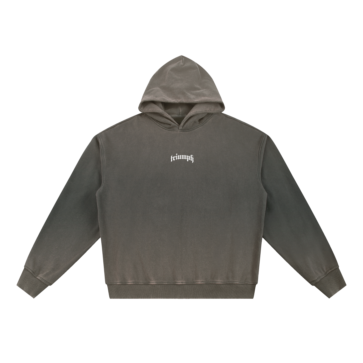 ‘Process’ Gradient Washed Fleece Hoodie