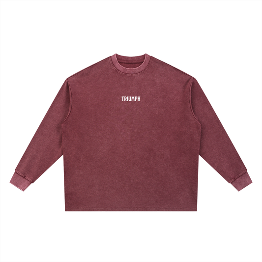 Retro Waffle Oversized Sweatshirt