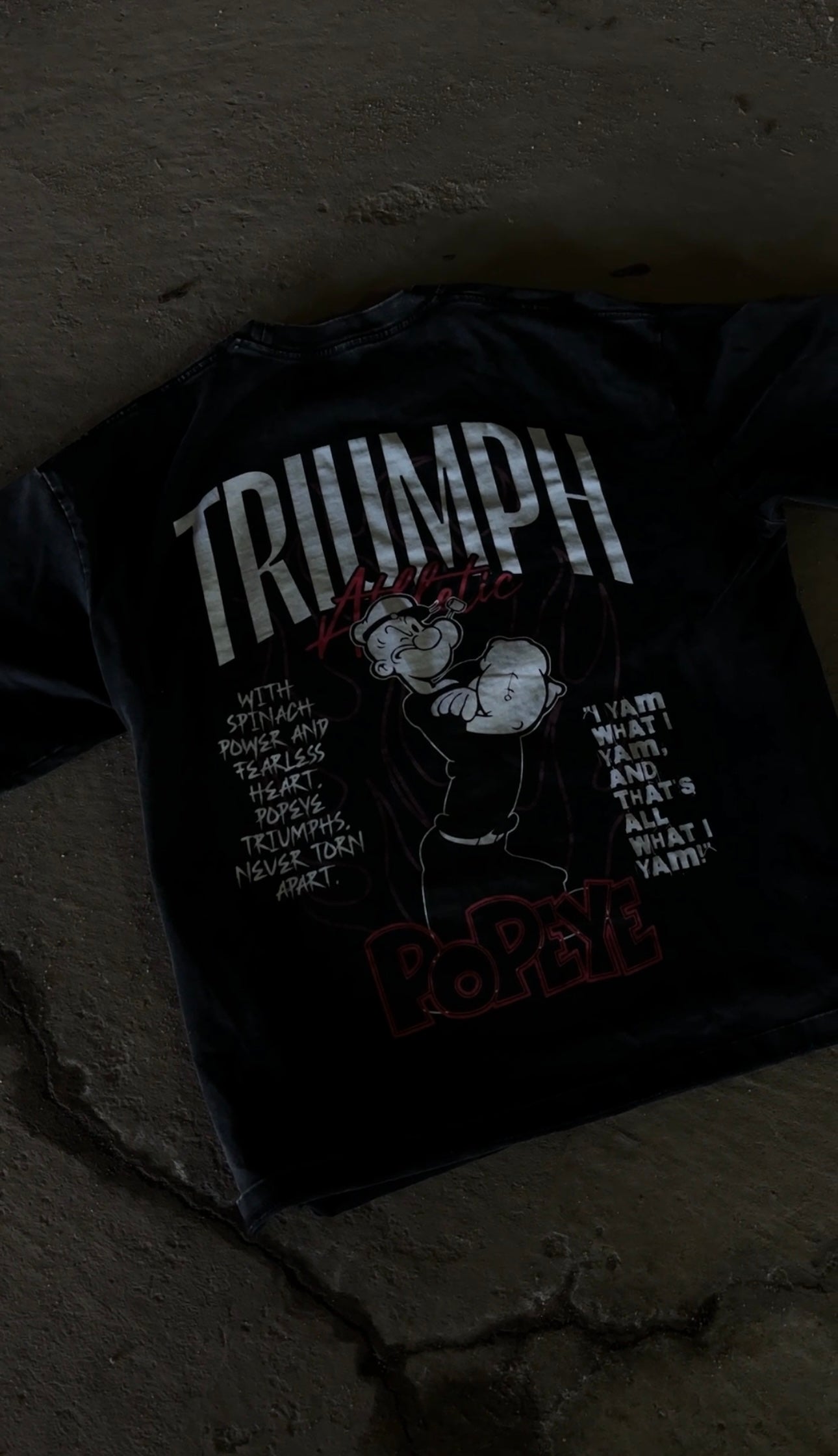 "Popeye" X Triumph Athletic Oversized Tee