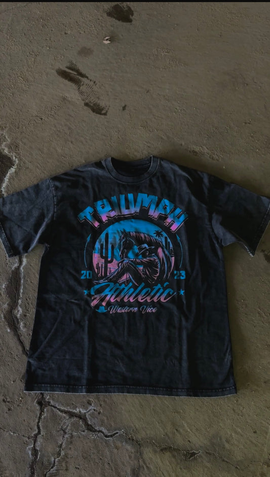 Western Vice Acid Washed Tee