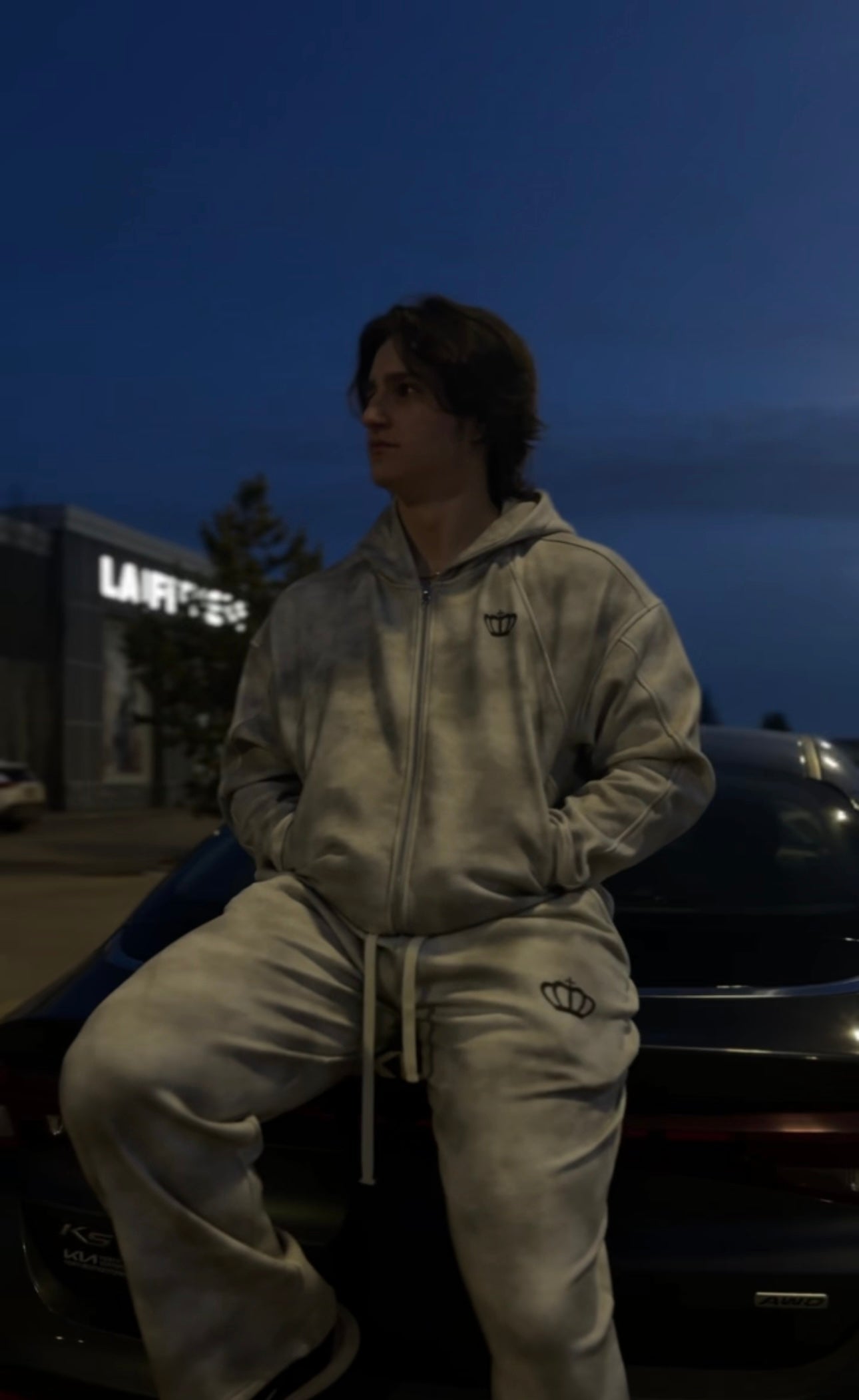 Arctic Washed Zip-Up Hoodie