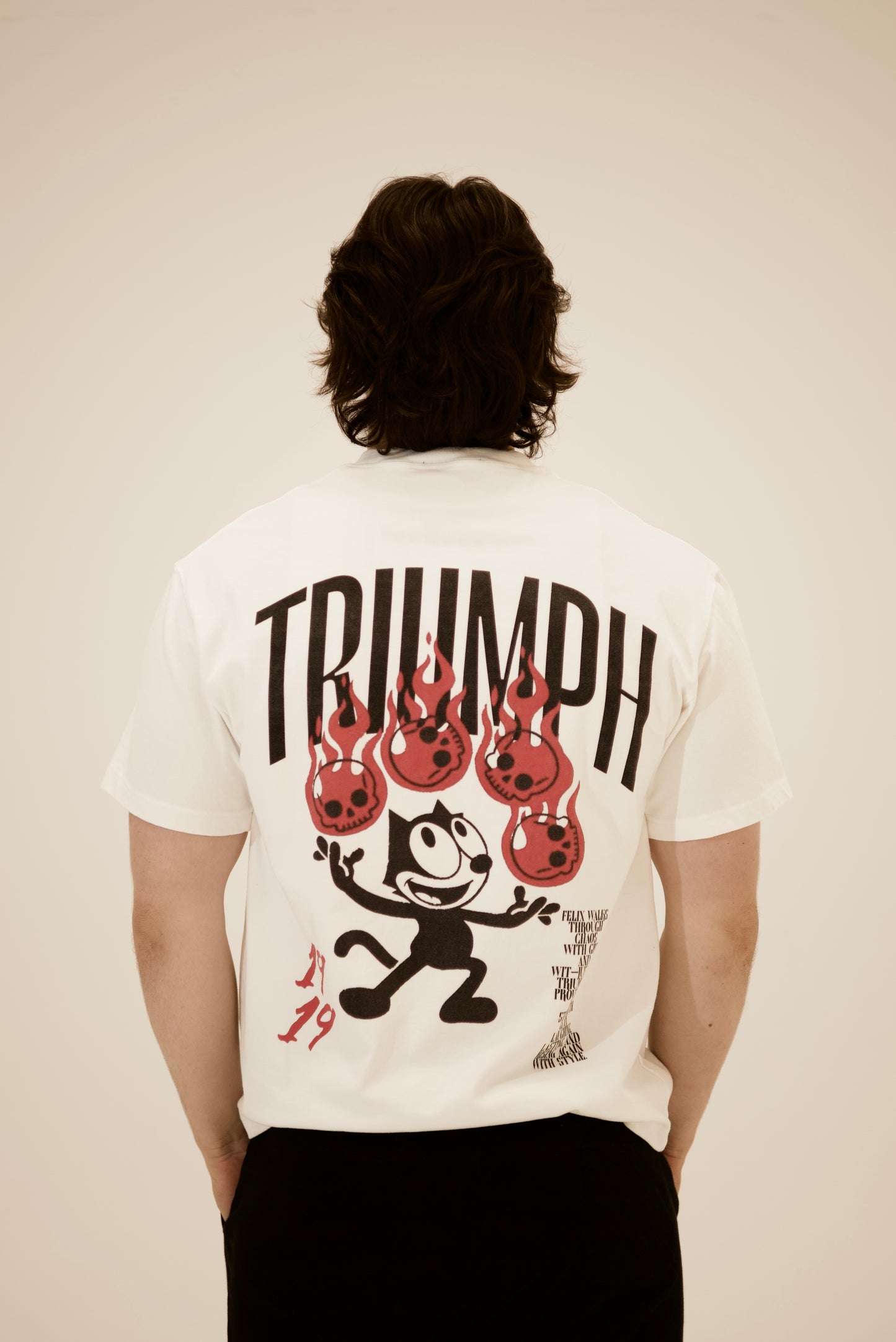 Felix The Cat X Triumph Athletic “Skulls” Oversized Tee