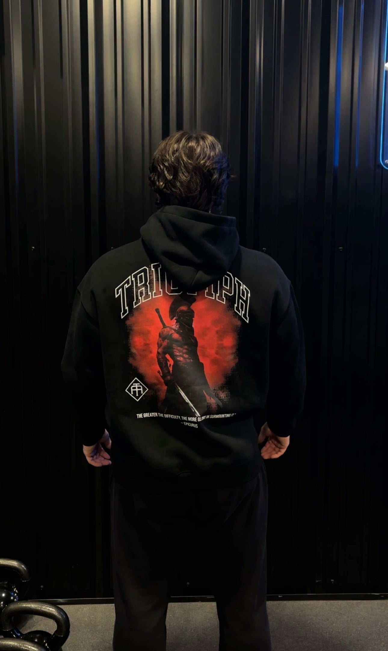 Valor Oversized Hoodie-Red