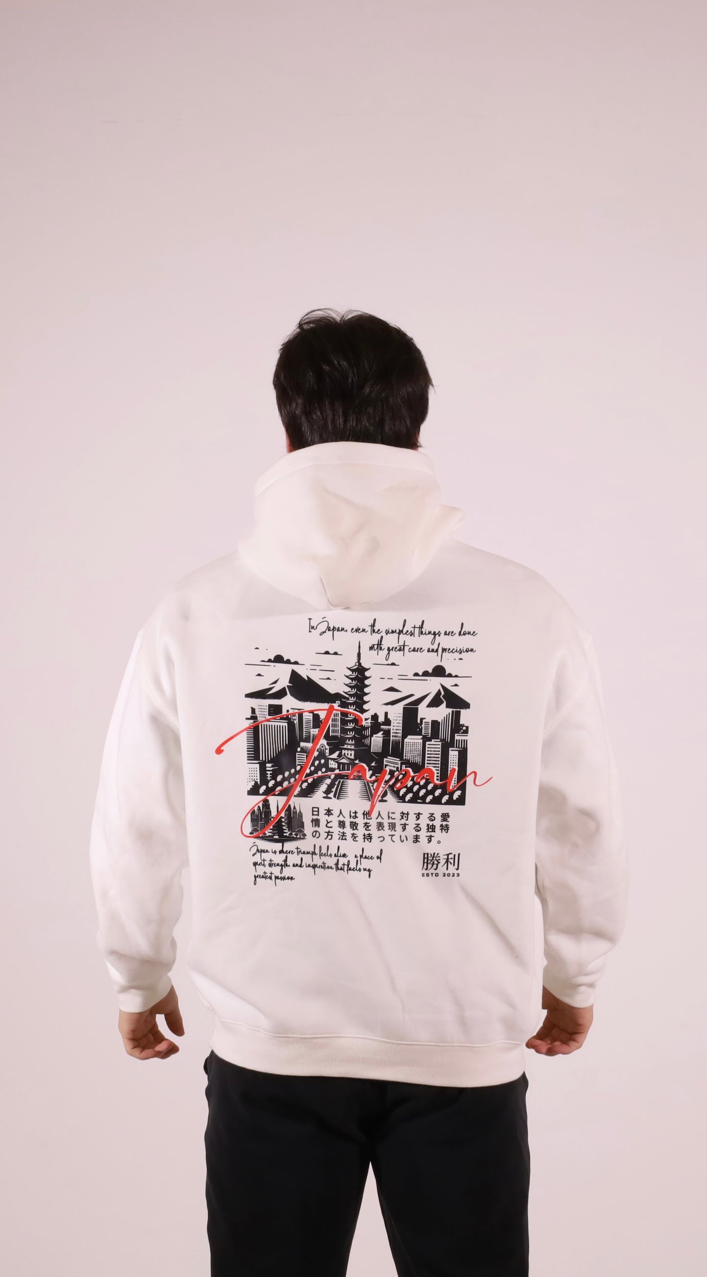 90's Japanese Oversized Fleece Hoodie