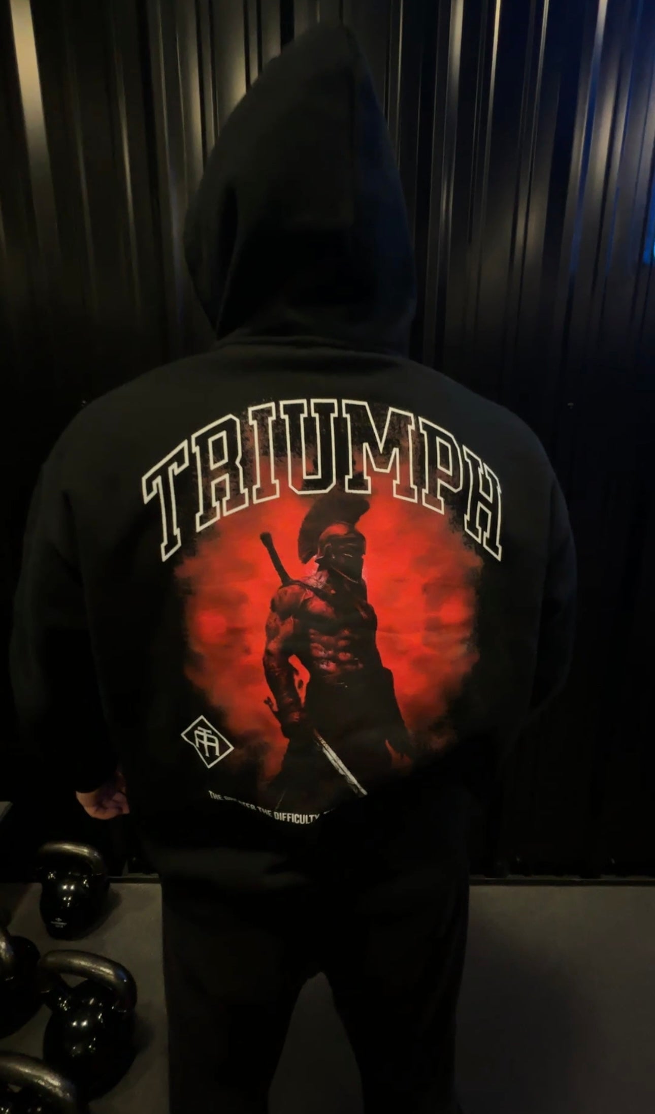 Valor Oversized Hoodie-Red