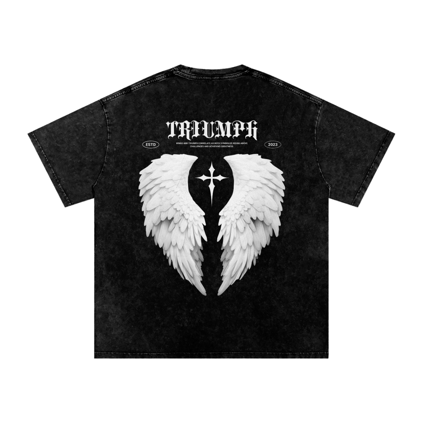 Soar Oversized Acid Washed Tee