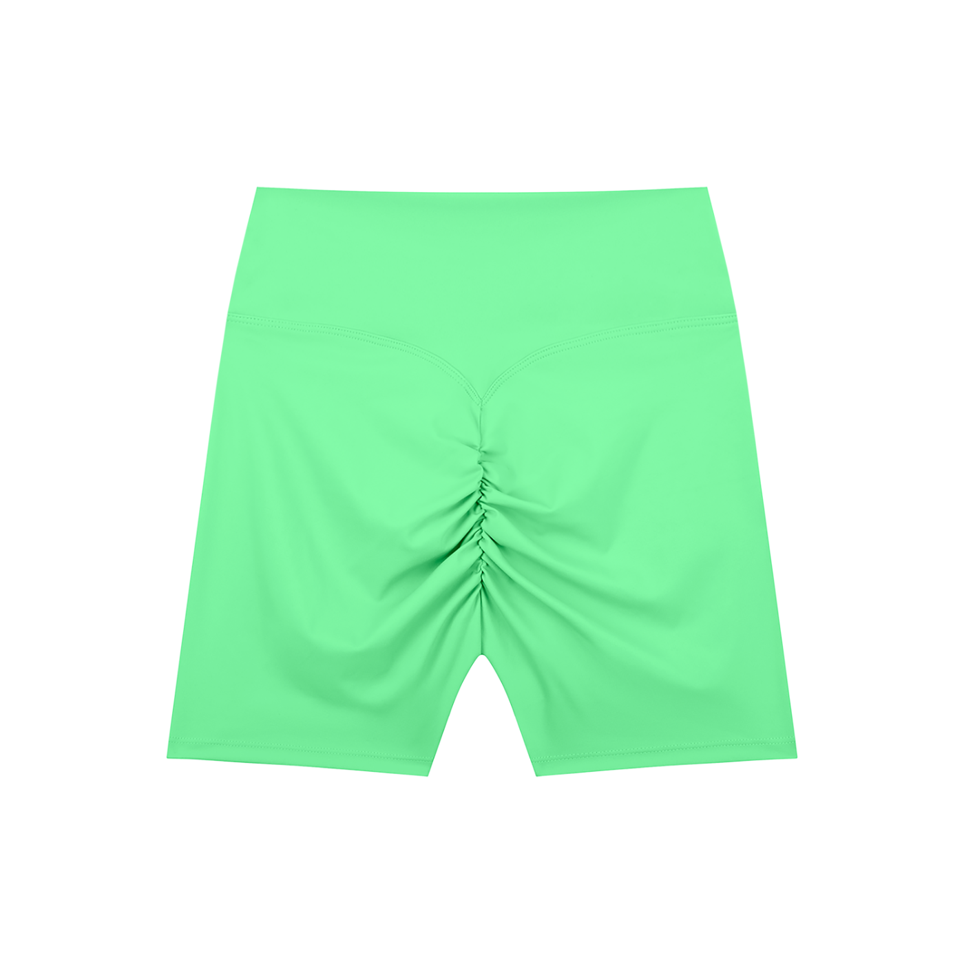 Block High Waisted Scrunched Shorts