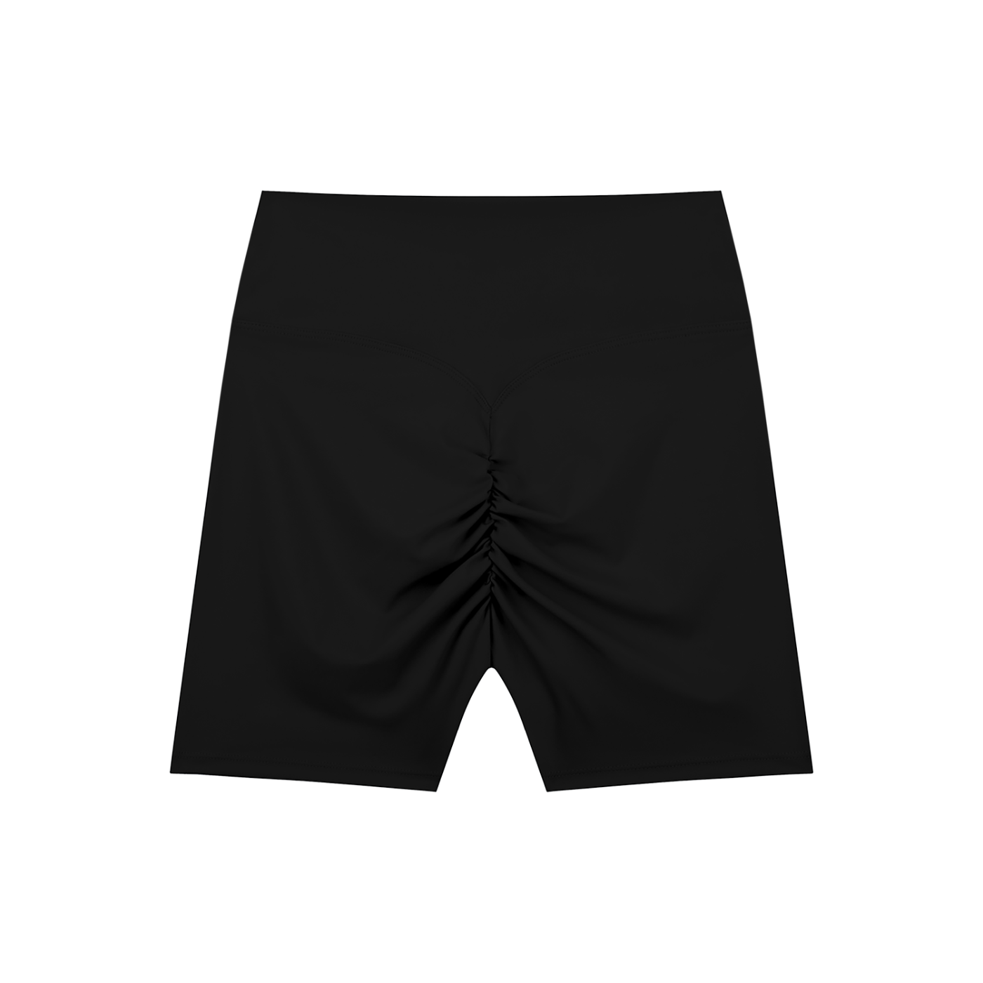 Block High Waisted Scrunched Shorts
