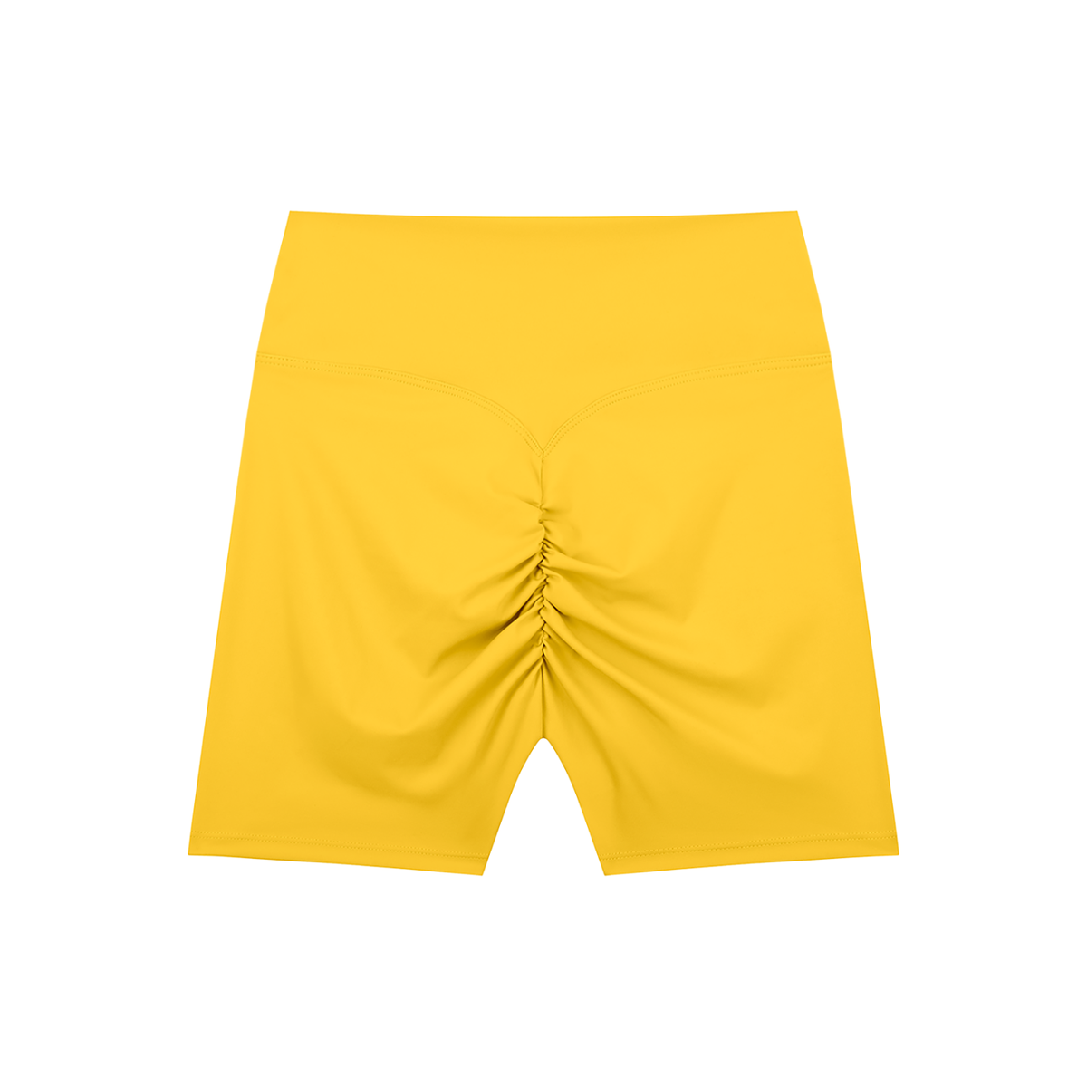Block High Waisted Scrunched Shorts