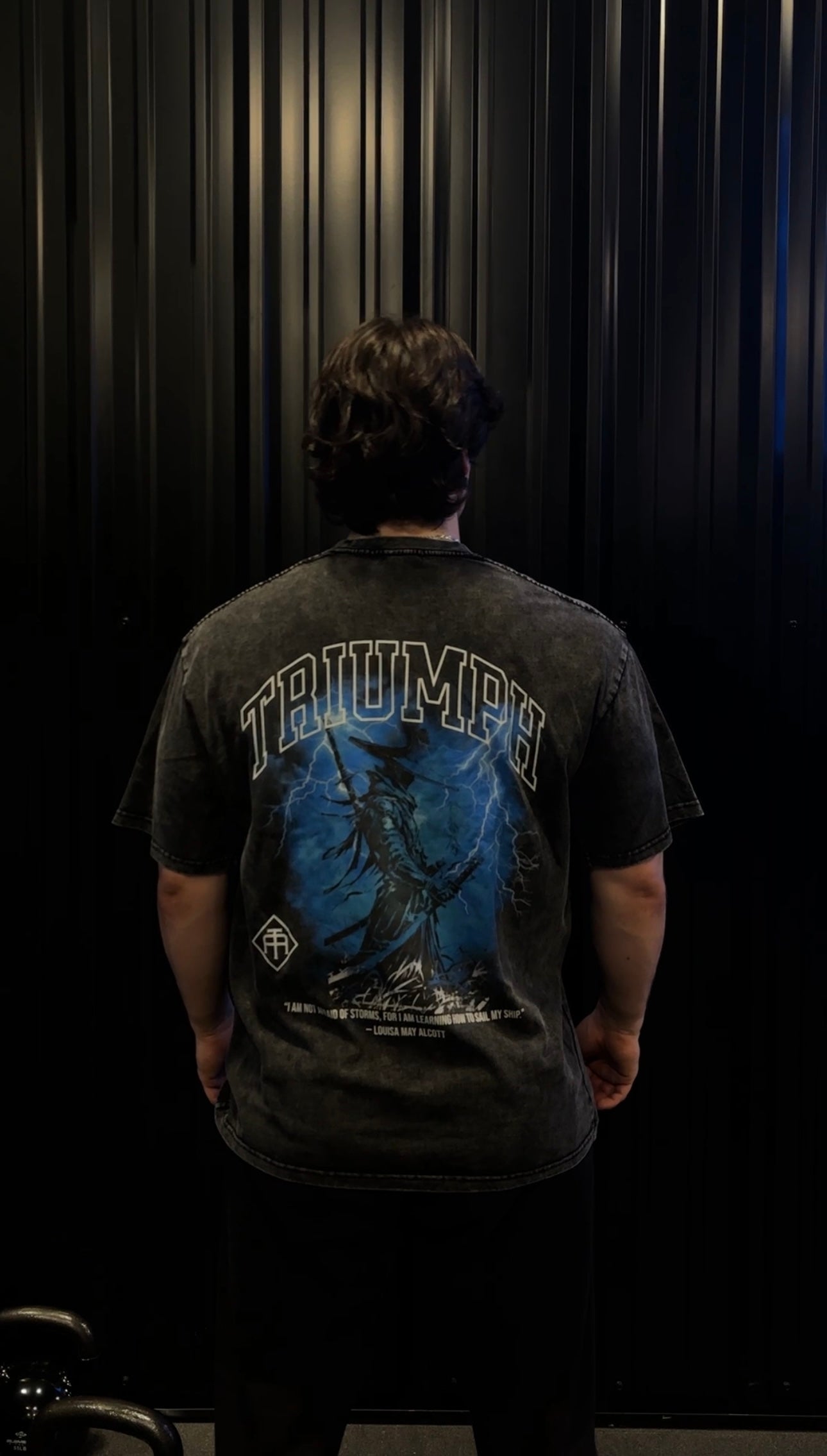 Valor Oversized Tee-Blue