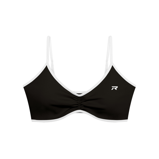 Colour Block V-Neck Sports Bra
