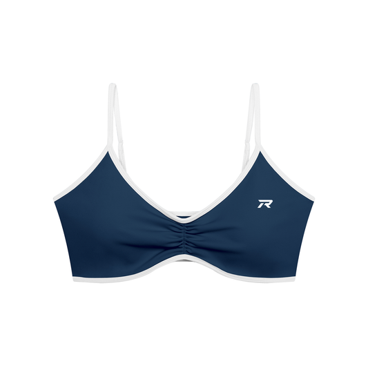 Colour Block V-Neck Sports Bra
