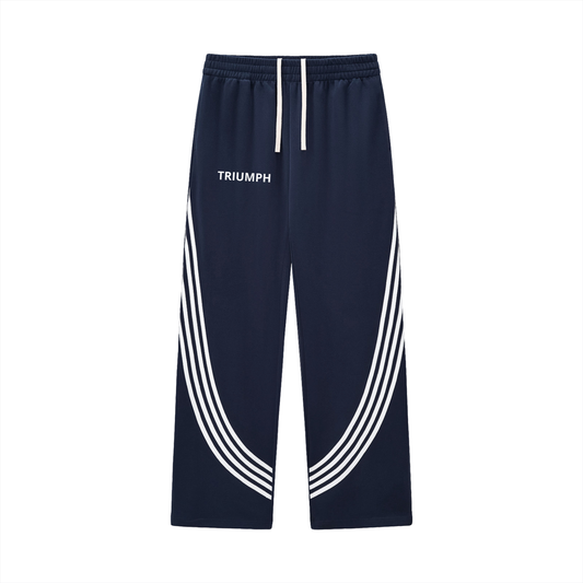 Curved Stripe Straight Sweatpants