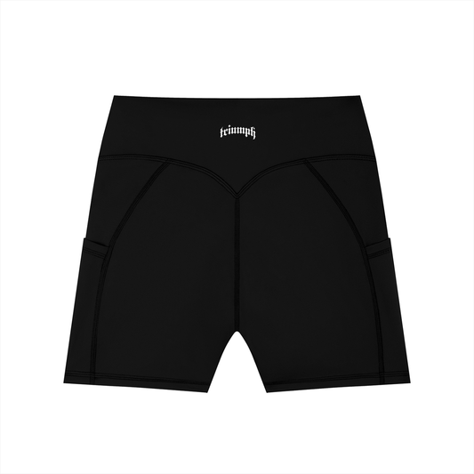 Defined High-Waisted Pocket Yoga Shorts