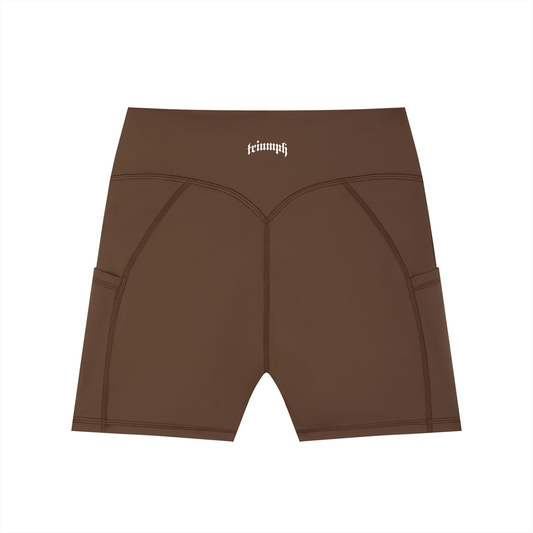 Defined High-Waisted Pocket Yoga Shorts