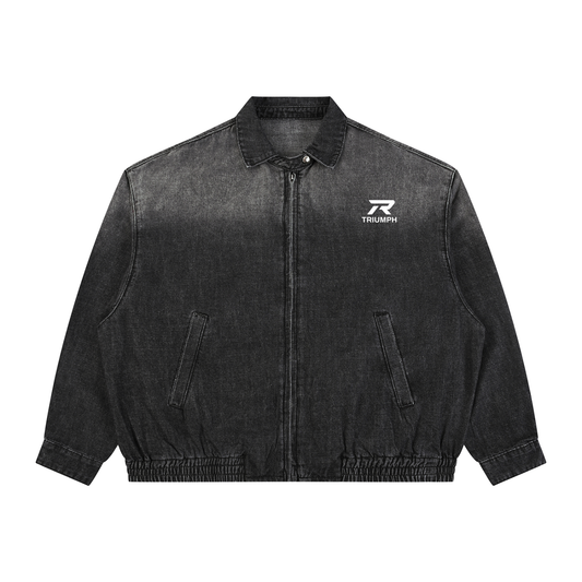 Full Zip Vintage Denim Jacket