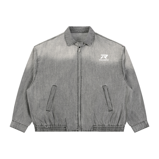 Full Zip Vintage Denim Jacket