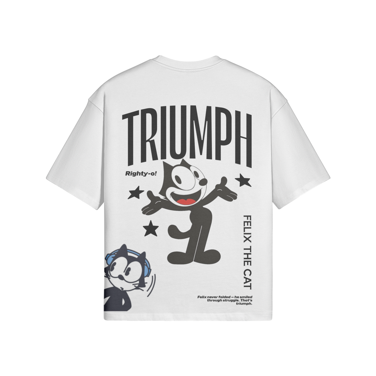 Felix The Cat X Triumph Athletic "Star" Oversized Tee