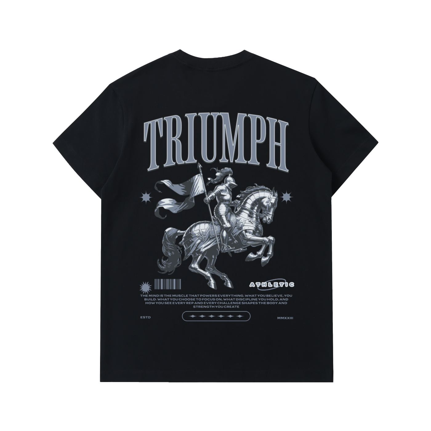 Mentality Heavyweight Tee-Blue