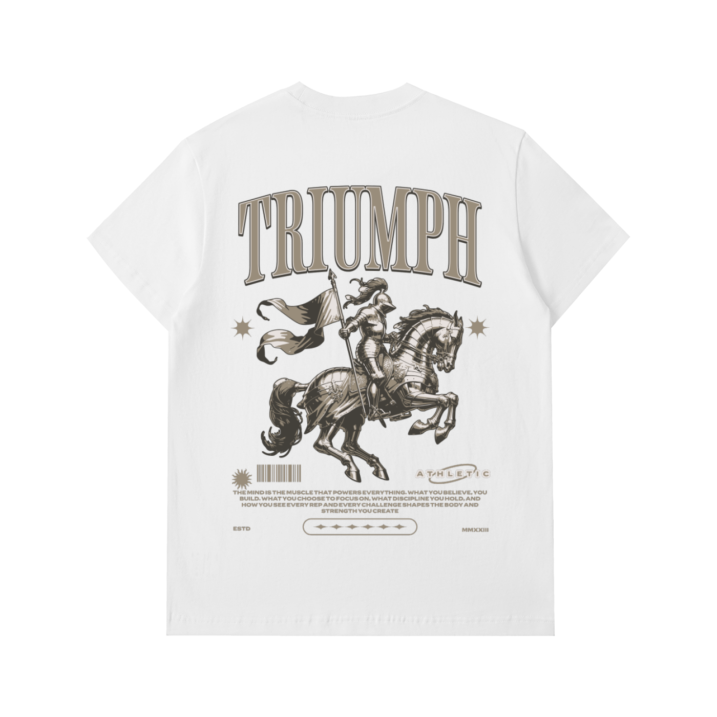 Mentality Heavyweight Tee-Brown