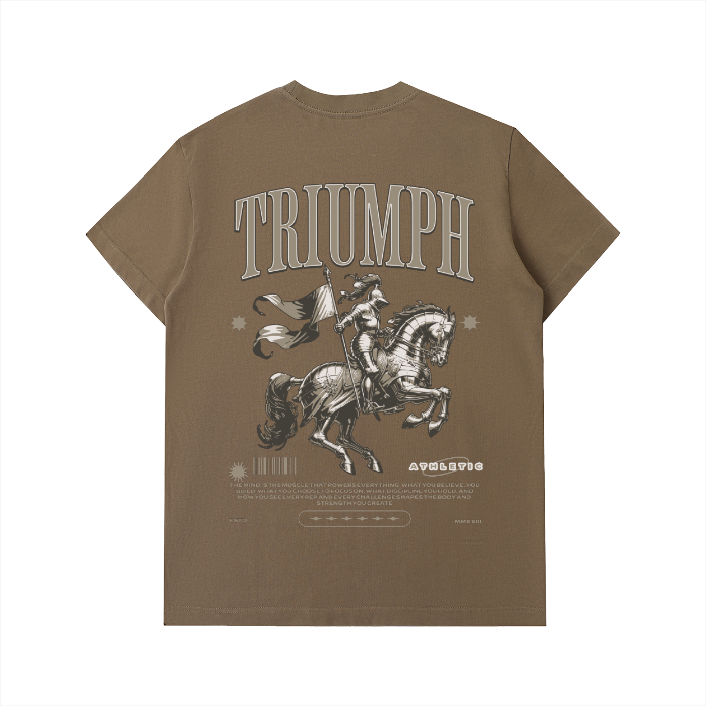 Mentality Heavyweight Tee-Brown