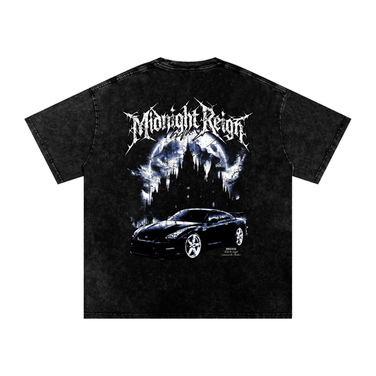 Midnight Reign Acid Washed Tee
