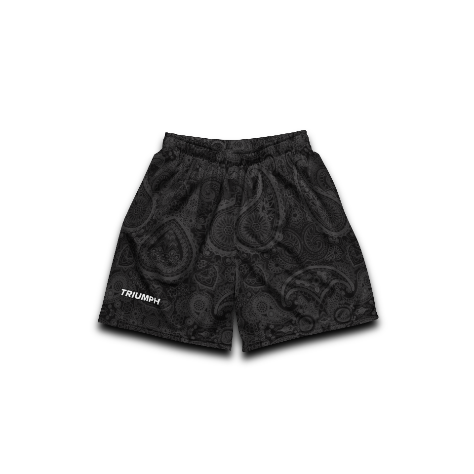 Bandana Pattern Mesh Shorts