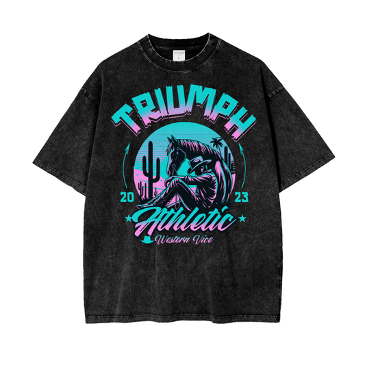 Western Vice Acid Washed Tee