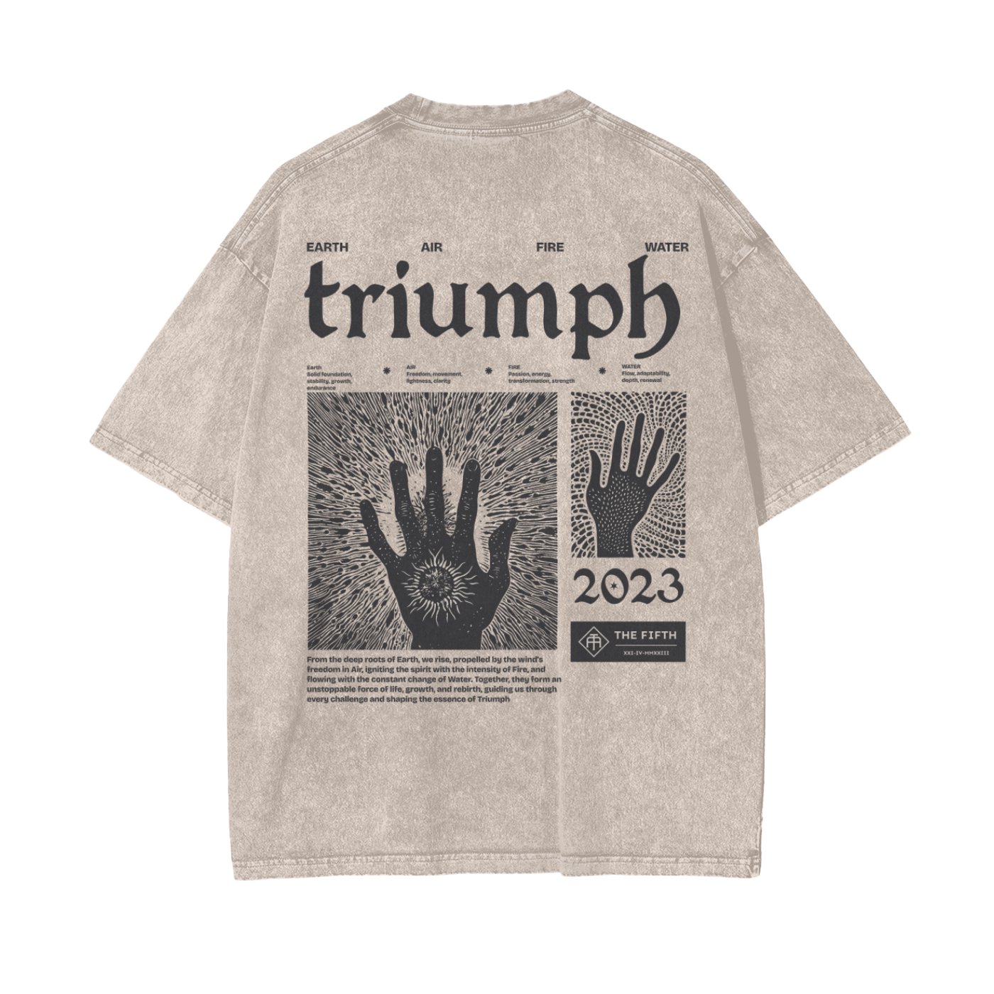 Elemental Acid Washed Oversized Tee