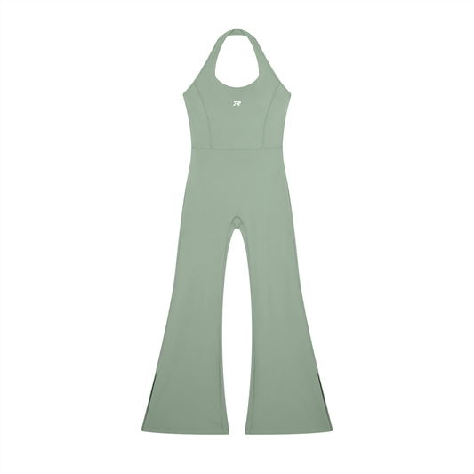 Phase Halter Flared Jumpsuit