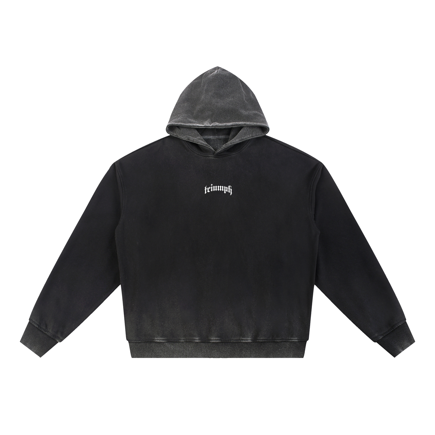 ‘Process’ Gradient Washed Fleece Hoodie