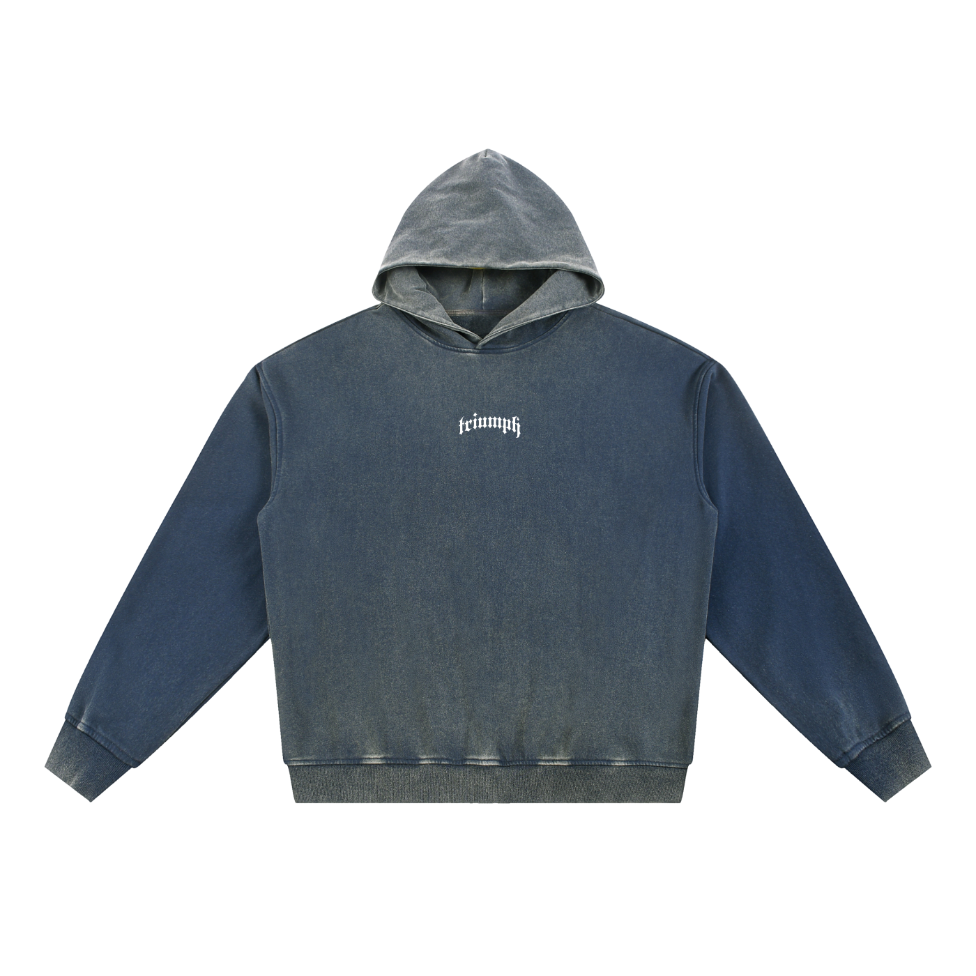 ‘Process’ Gradient Washed Fleece Hoodie