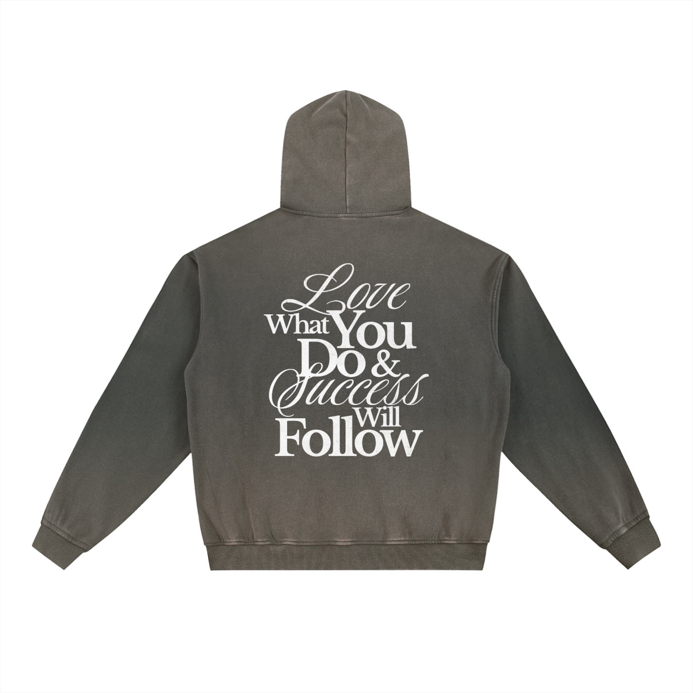 ‘Process’ Gradient Washed Fleece Hoodie