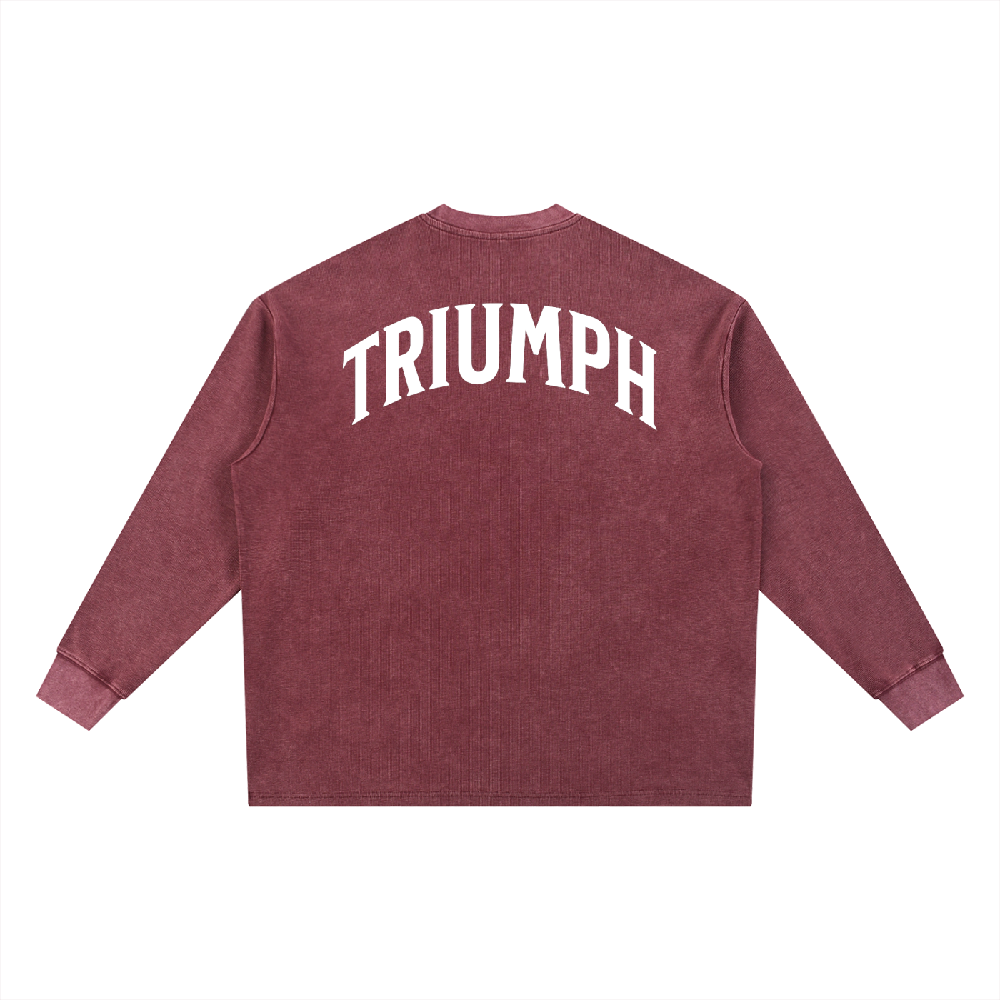 Retro Waffle Oversized Sweatshirt