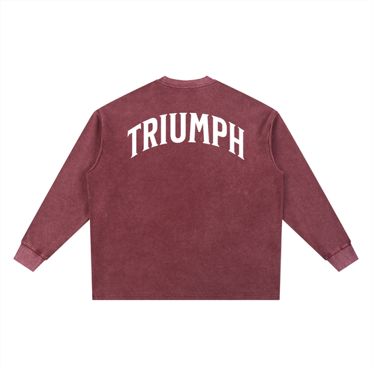 Retro Waffle Oversized Sweatshirt