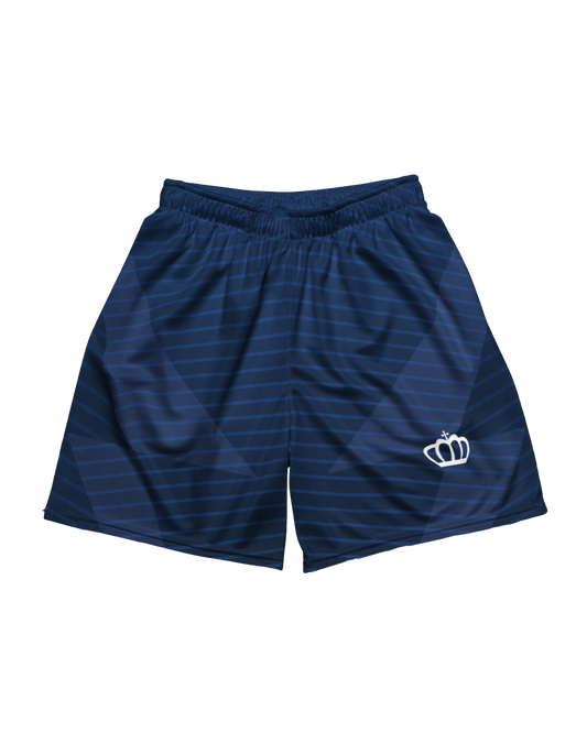 Blue Lighting Mesh Shorts