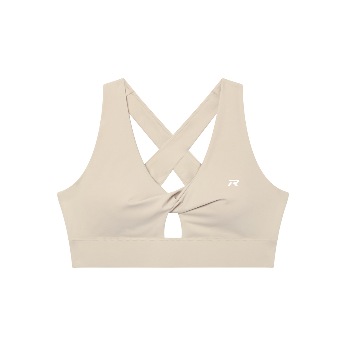 Twist Front V-neck Sports Bra