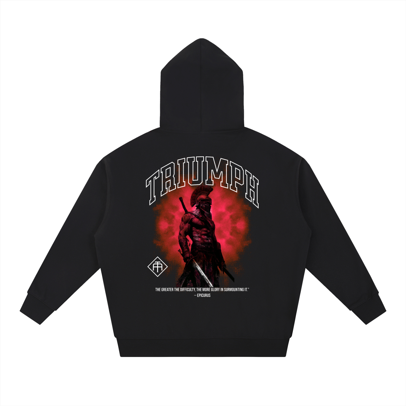 Valor Oversized Hoodie-Red