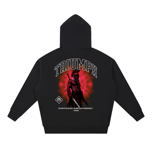 Valor Oversized Hoodie-Red