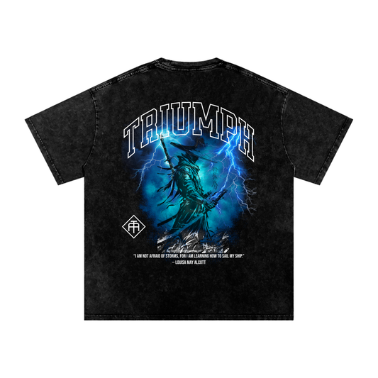Valor Oversized Tee-Blue