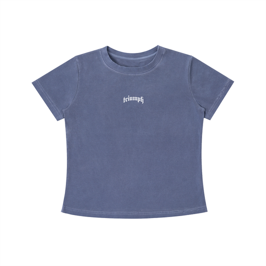 Women's Vintage Washed Slim Fit Tee