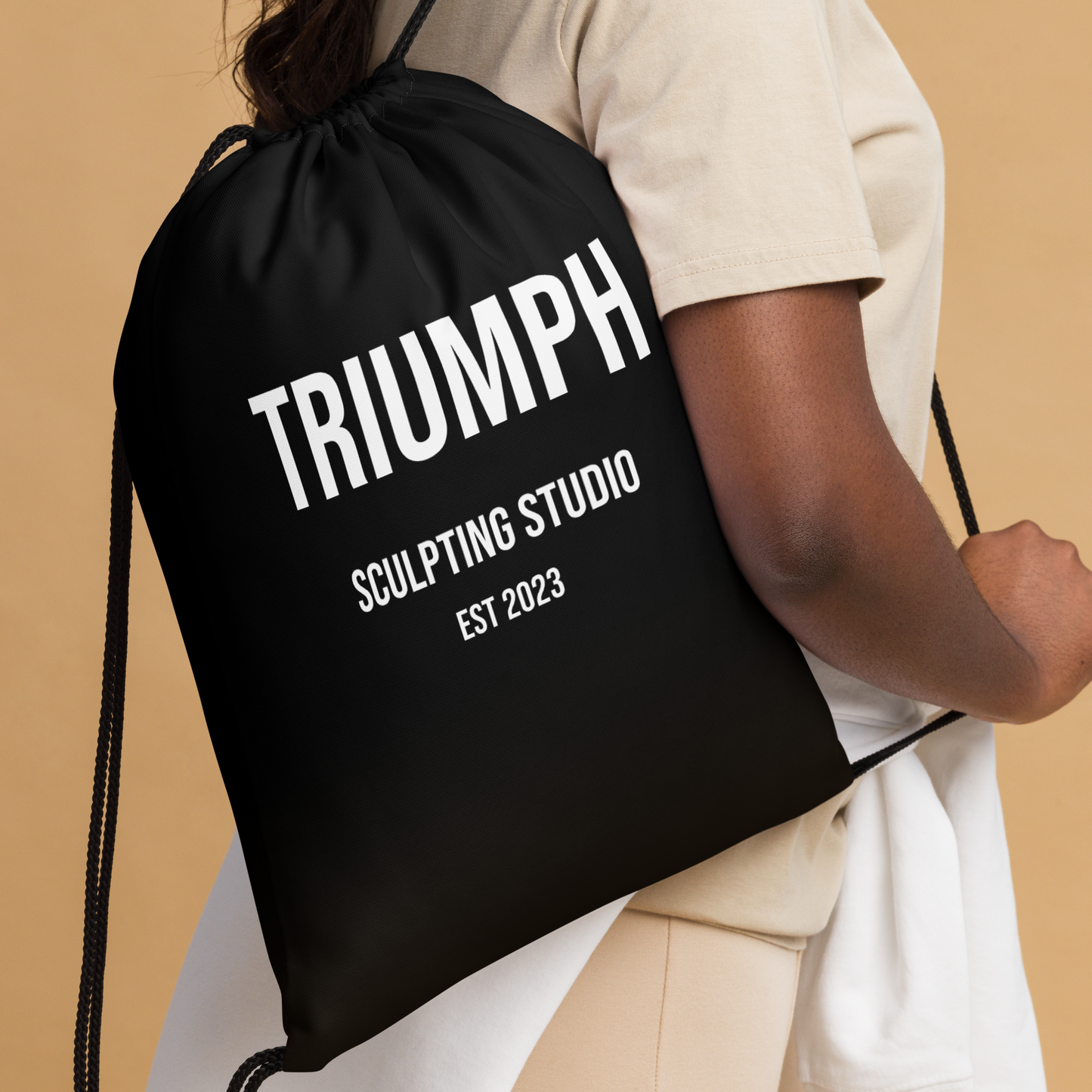 Sculpting Studio Drawstring Bag